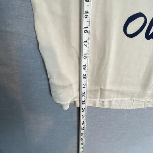 Dept 222 New West Tee Mixed Fabrics Sz PS Light Beige T Shirt You Me Oui - Picture 7 of 7